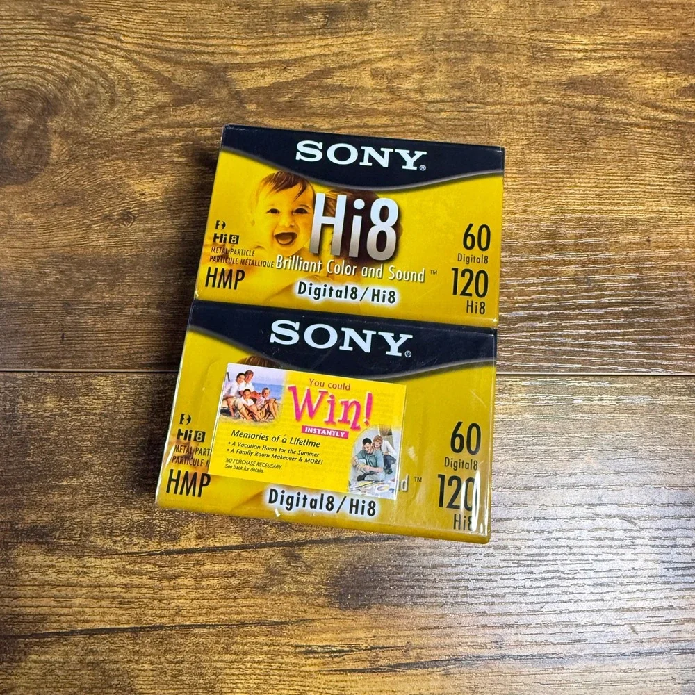 Sony Hi8 Digital8 P6-120HMPL Metal Particle Video Cassette Tapes 4-Pack New
